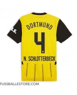 Günstige Borussia Dortmund Nico Schlotterbeck #4 Heimtrikot 2024-25 Kurzarm